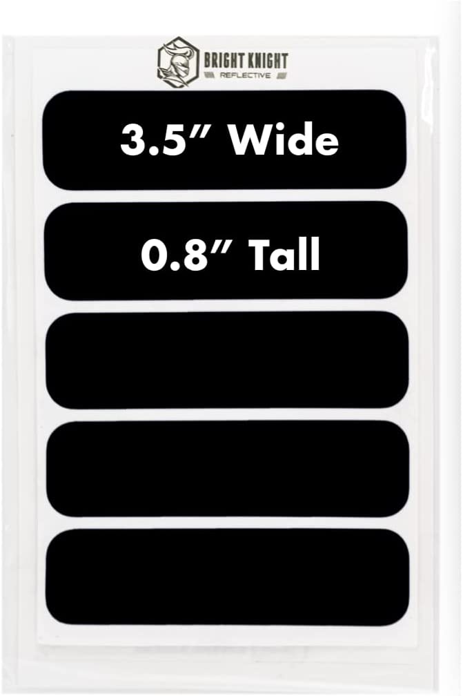 Reflective Vinyl Motorcycle Helmet Safety Decal Stickers 5 Pcs Rectangle Made With 3M Retroreflective Waterproof Tape