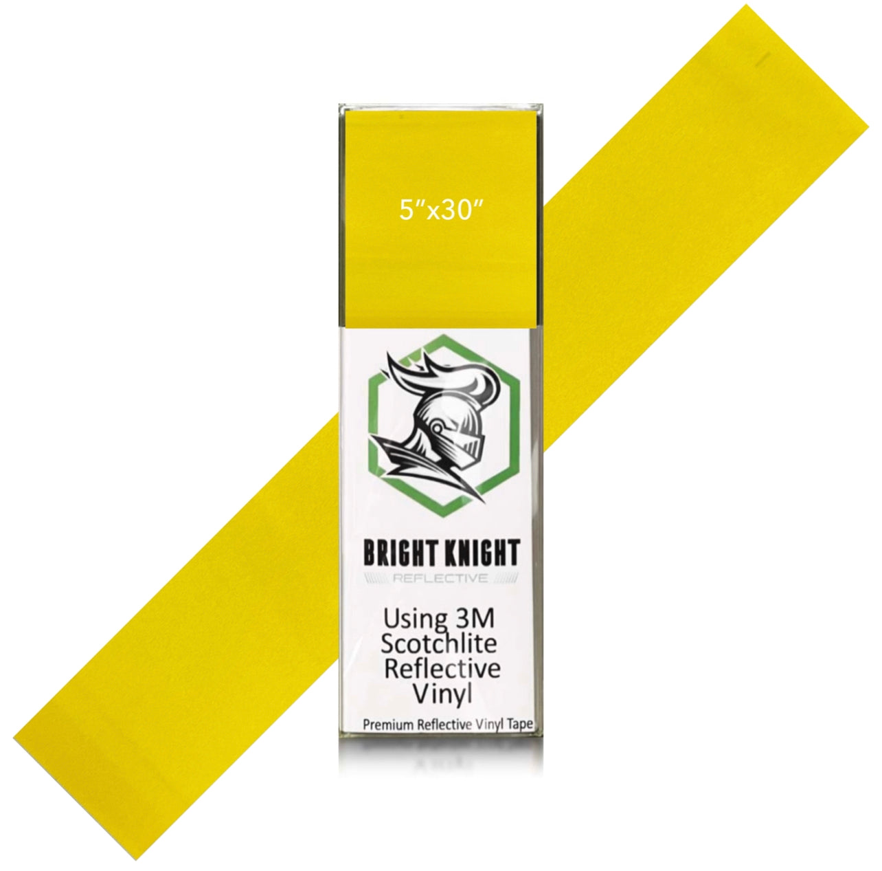 5x30 Reflective Tape Helmet Stickers | Made with 3M