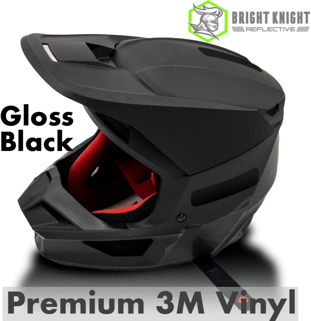 Reflective Vinyl Motorcycle Helmet Safety Decal Stickers 5 Pcs Rectangle Made With 3M Retroreflective Waterproof Tape
