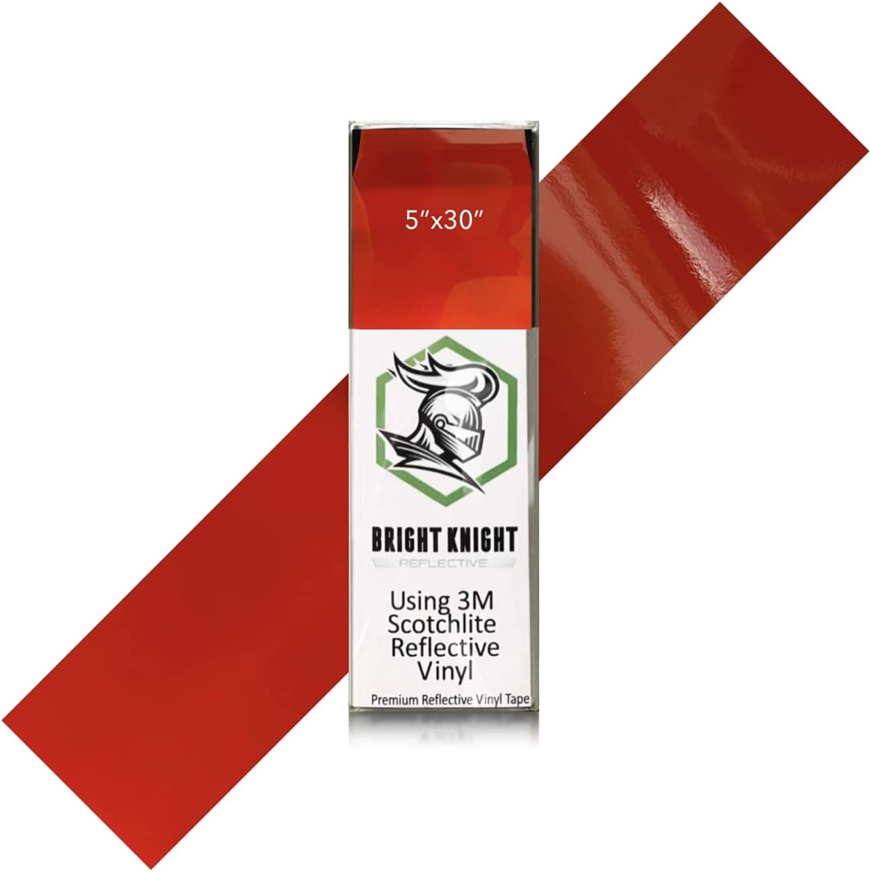 5x30 Reflective Tape Helmet Stickers | Made with 3M