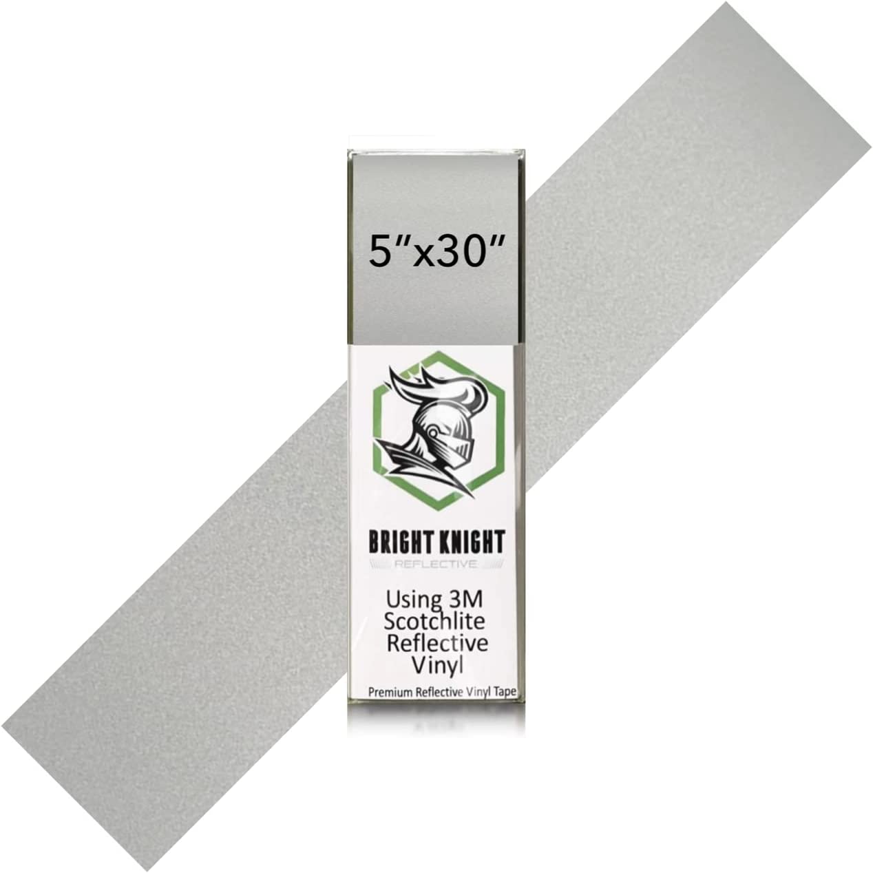 5x30 Reflective Tape Helmet Stickers | Made with 3M