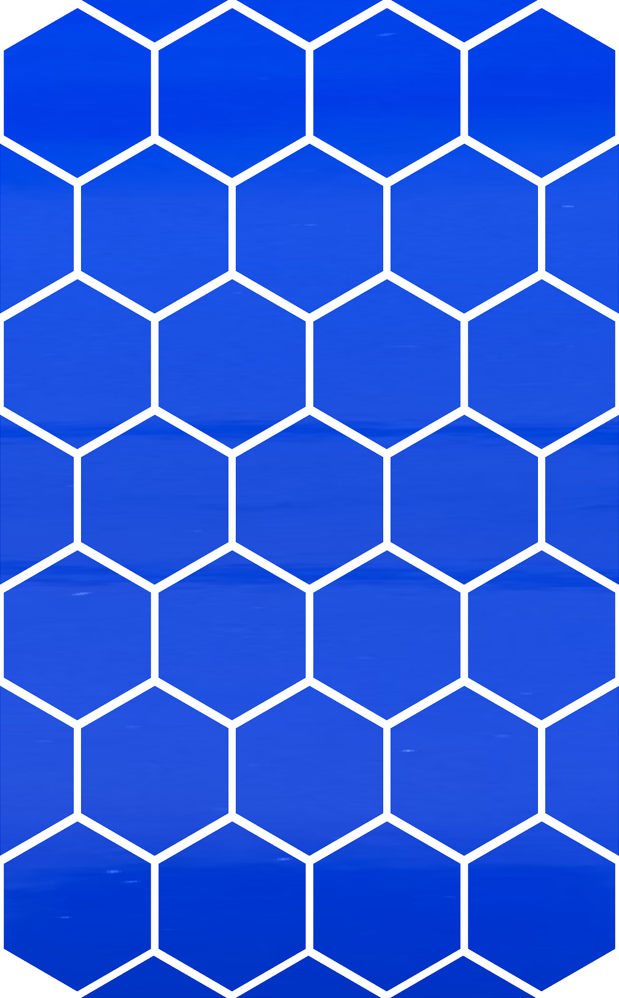 Large Reflective 1" Hexagon Set