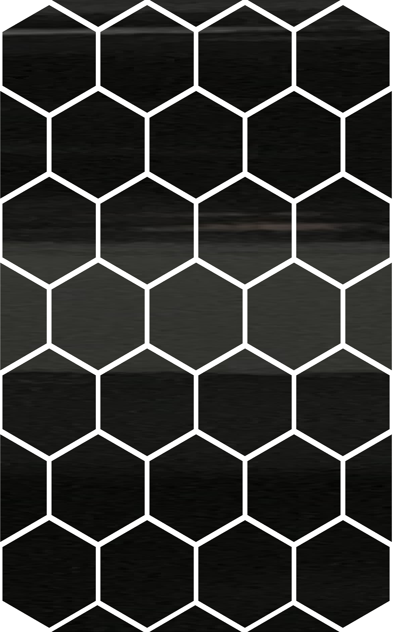 Large Reflective 1" Hexagon Set