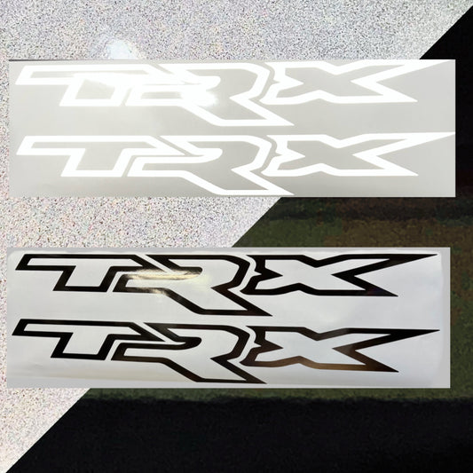 Ram TRX Reflective Bedside Decals, 36" long x 5 1/8" tall