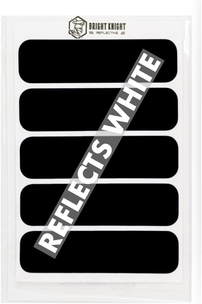 Reflective Vinyl Motorcycle Helmet Safety Decal Stickers 5 Pcs Rectang