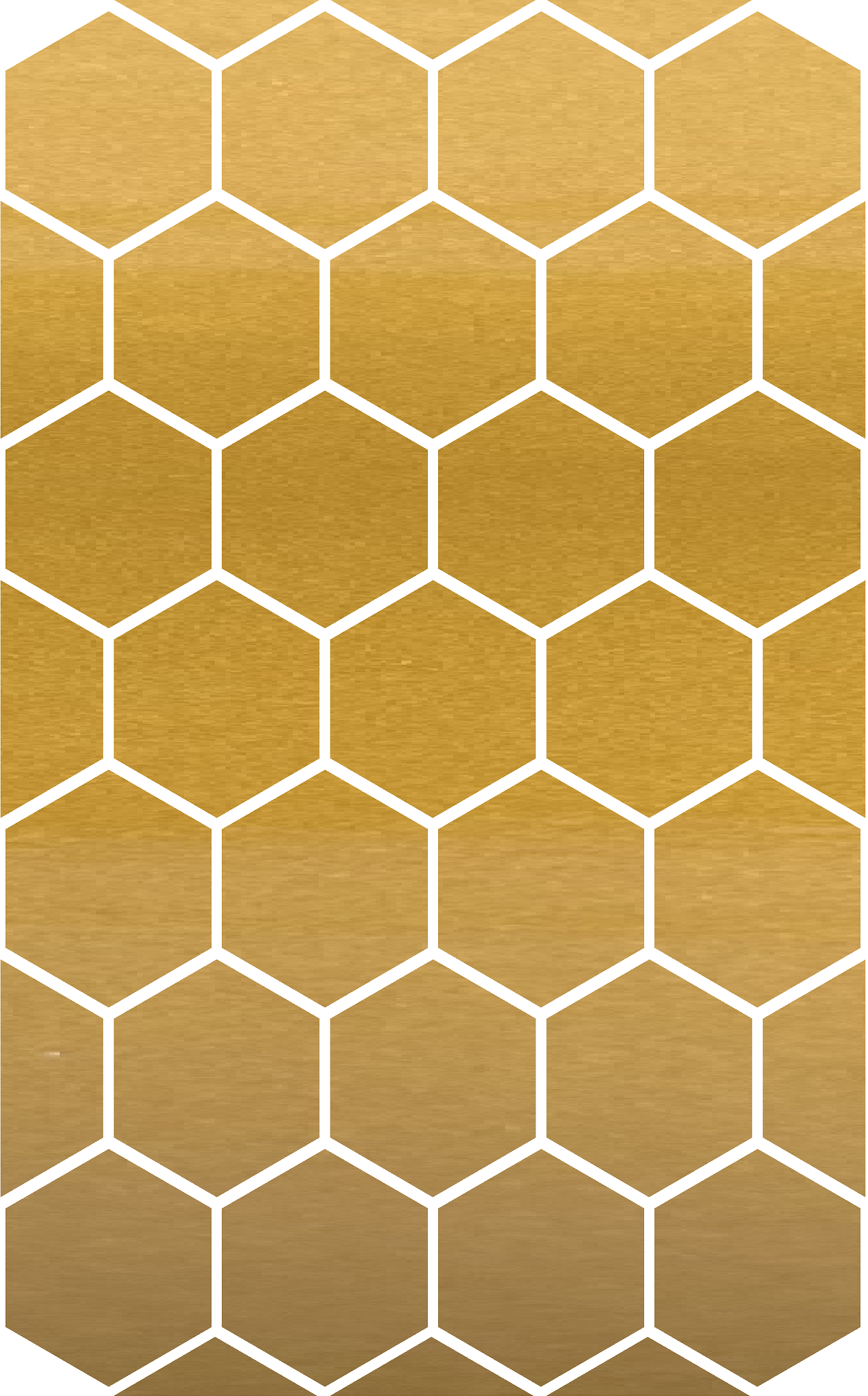 Large Reflective 1" Hexagon Set