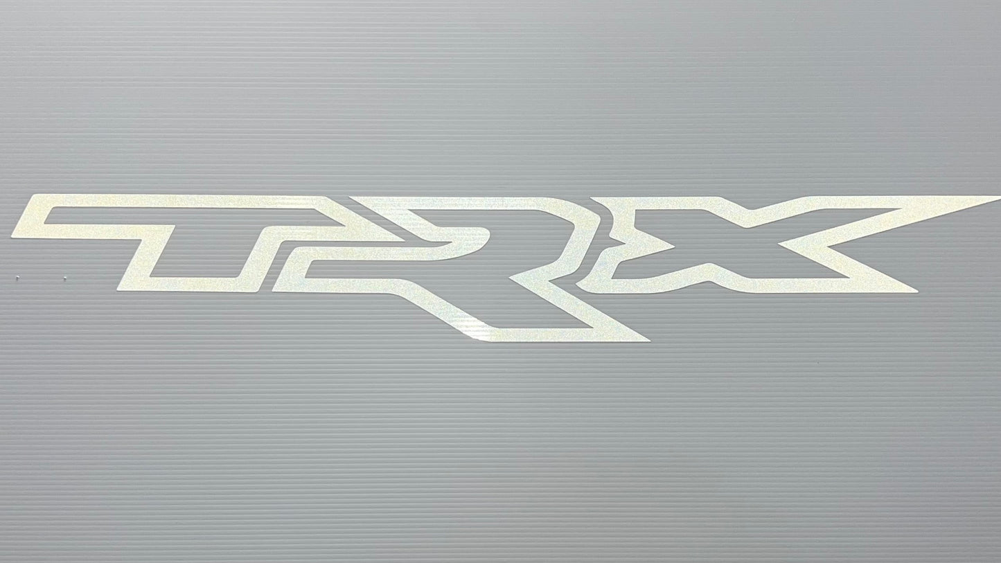 Ram TRX Reflective Bedside Decals, 36" long x 5 1/8" tall