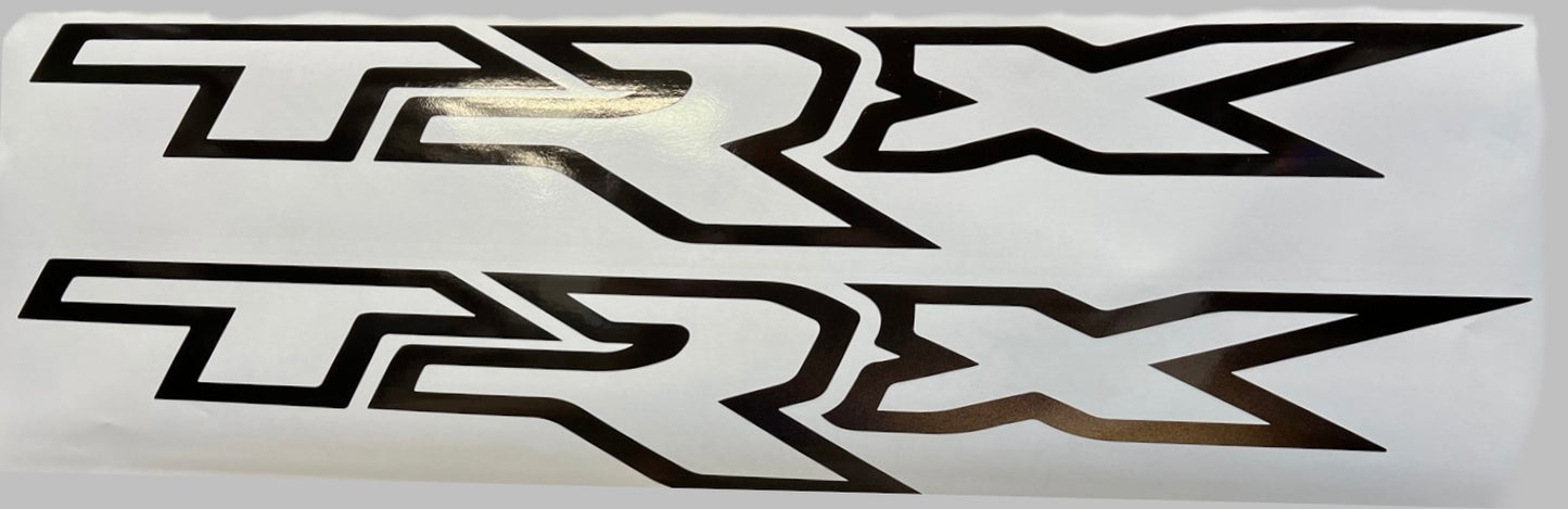 Ram TRX Reflective Bedside Decals, 36" long x 5 1/8" tall