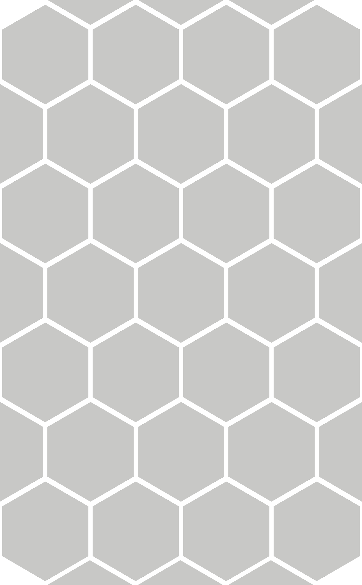Large Reflective 1" Hexagon Set